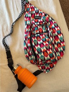 Ambry Multicolor Geometric Crossbody Sling Bag - Vibrant Triangle Design